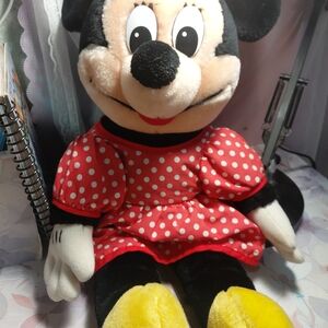 Disney Minnie Mouse Plush - Red, Black, and Yellow